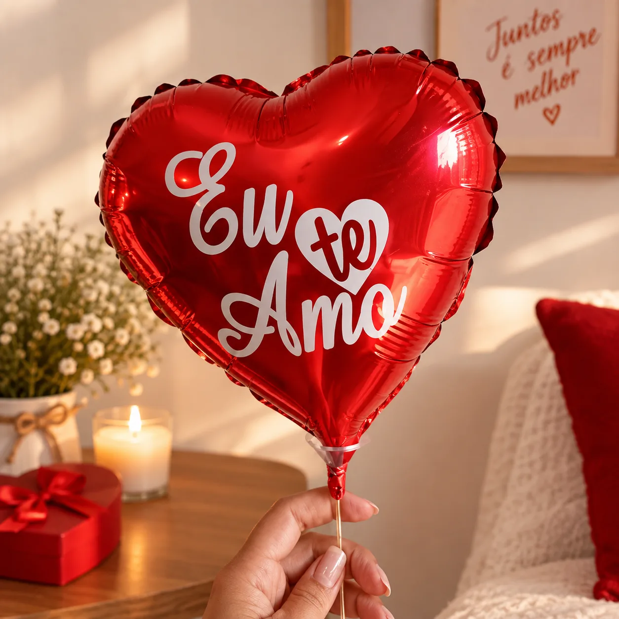 Balão de Coração (eu te amo)